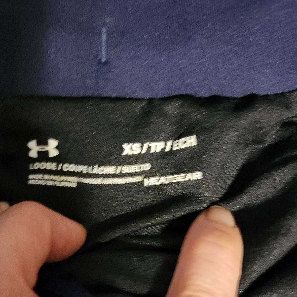 Under Armour Navy Blue HeatGear Shorts - Picture 2 of 5
